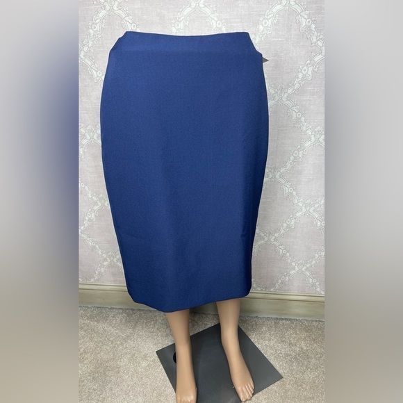 Anne Klein The Executive Collection Navy Blue Pencil Skirt Women's Size 4 NWT - Picture 4 of 16